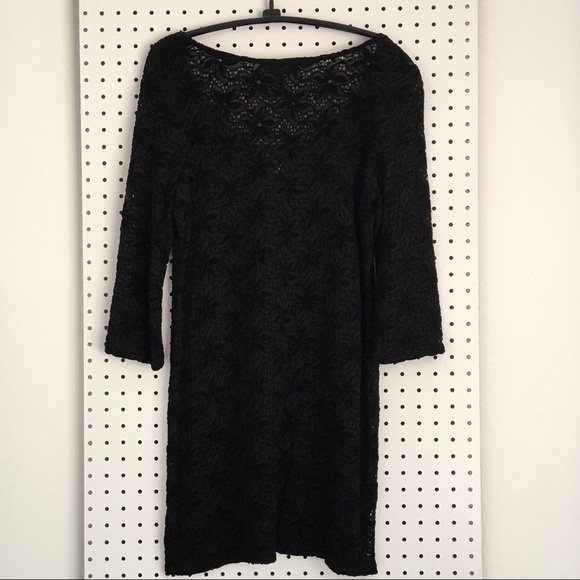 Soma Black Lace Swimsuit Coverup - Picture 2 of 4